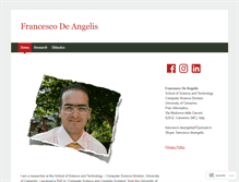 Tablet Screenshot of francescodeangelis.org